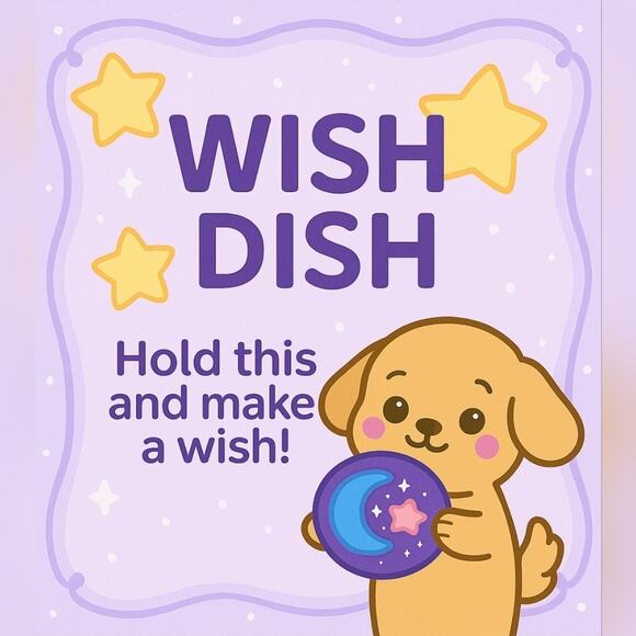 ✨ Wish Dish – Handmade Clay Moon & Star Art | One of a Kind | Great Add-on - Picture 2 of 7